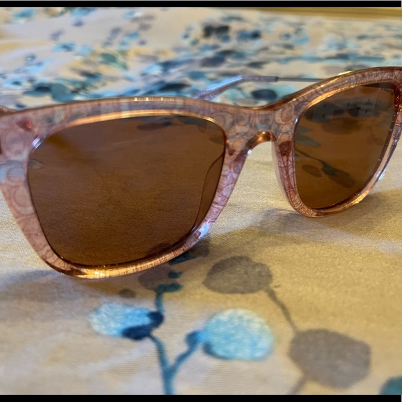 Coach Signature Glitter Metal Square Sunglasses😎 - Picture 9 of 9